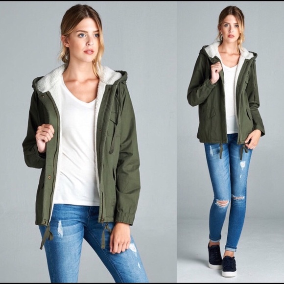 Olive Green Utility Jacket - Picture 2 of 5